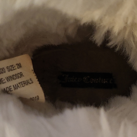 Juicy Couture Girls Rose Gold Glitter Cozy Boots Size 2M - Picture 7 of 9